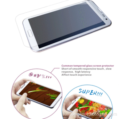Anti crack anti fingerprint 0.2mm round angel tempered glass screen protector for Moto G